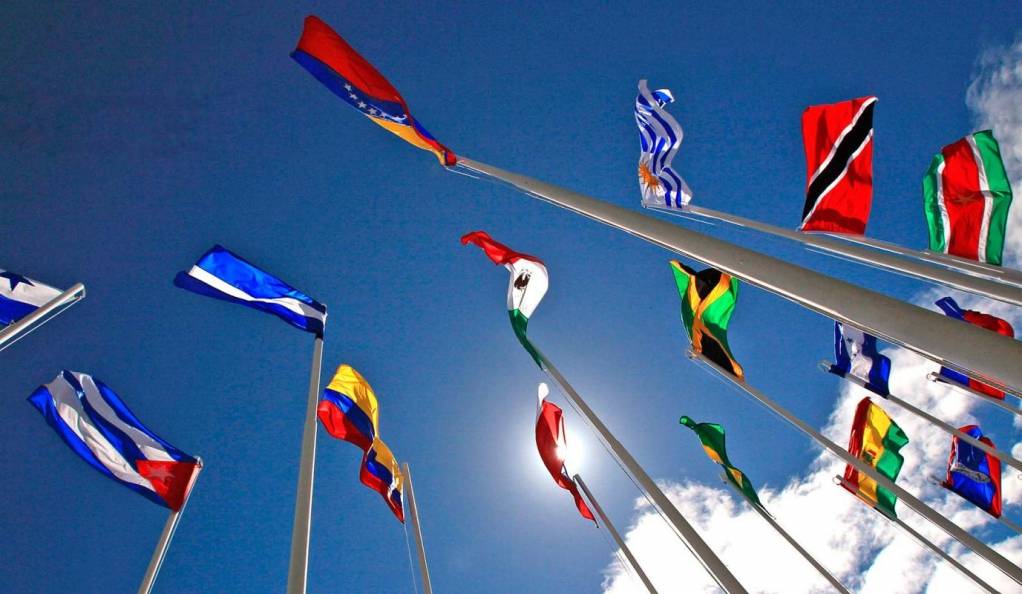 Drapeaux des pays d'Amérique Latine
