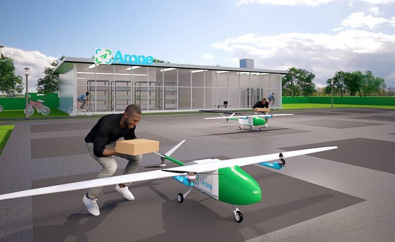 Arone, une start-up lagotienne livrant des produits pharmaceutiques et du matériel médical par drones-cargos, bénéficie d'un appui et de l'accompagnement du Conseil Présidentiel pour l'Afrique. - © Arone