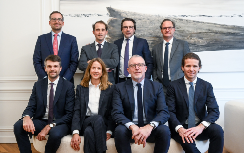 En haut : Quentin Ducouret, Cyril Chaumien, Anthony Dubut, Olivier RichardEn bas : Thibaut Richard, Pauline Eloy, Franck Urbanski, Nicolas Bouchery