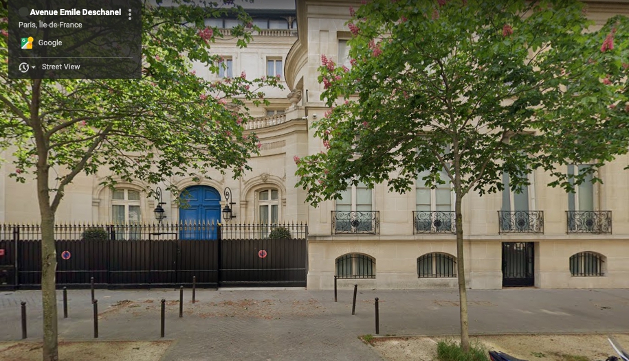 Le nouvel hôtel particulier de Mohammed VI à Paris, près de la Tour Eiffel. - © Google Maps