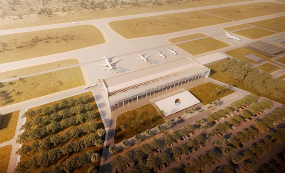 Aéroport de Donsin-Ouagadougou au Burkina Faso - © Meridiam / Enia Architectes