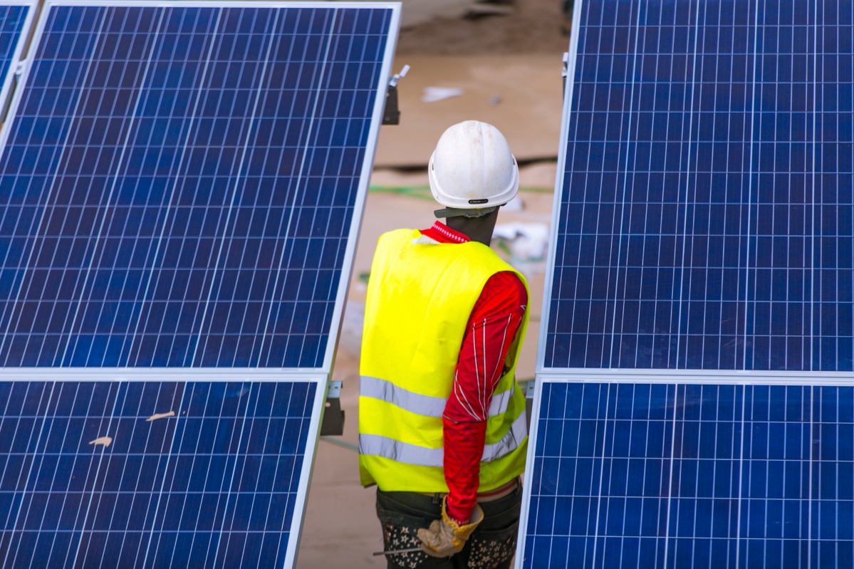 Centrale photovoltaïque de Santhiou Mékhé au Sénégal, deuxième ferme solaire inaugurée par Meridiam et Engie au pays de la Téranga (juin 2017) - © Meridiam