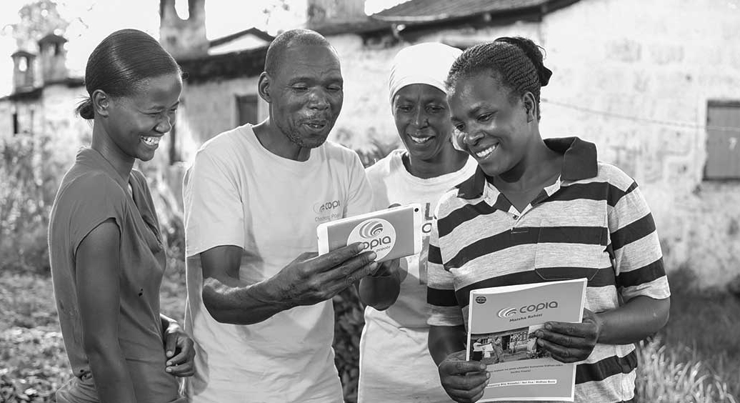 Copia Global fournit divers produits de consommation à des populations résidant dans des zones enclavées et n’ayant pas accès à des supermarchés et grandes surfaces de commerce. © Copia Global