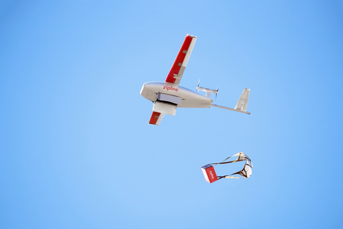 Drones Zipline spécialisés dans la livraison de fournitures médicales - Zipline