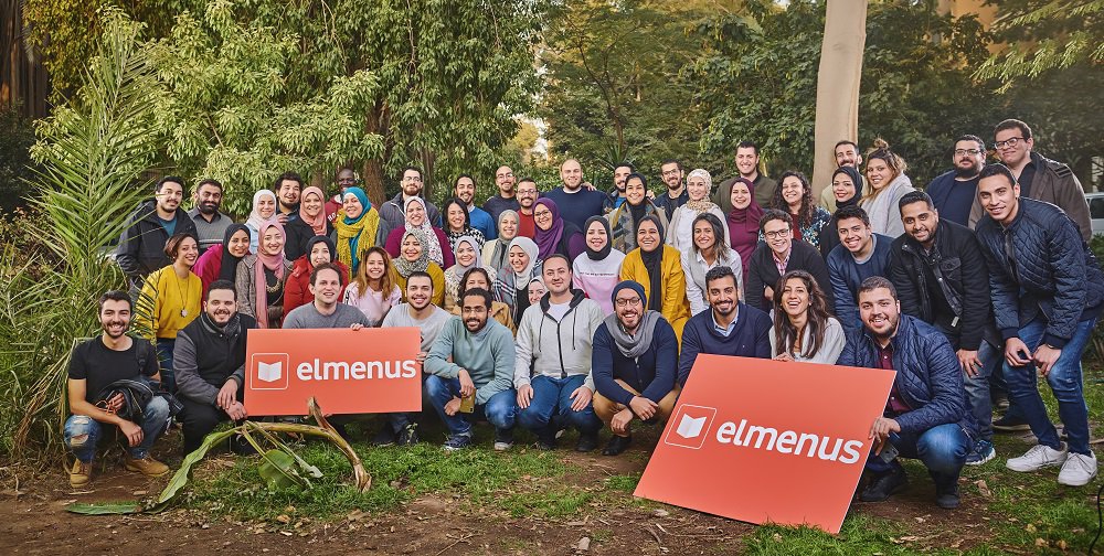 L'équipe d'Elmenus, une plateforme de livraison de repas qui ambitionne d'aider ses clients à choisir ce qu'ils vont manger. - © Elmenus