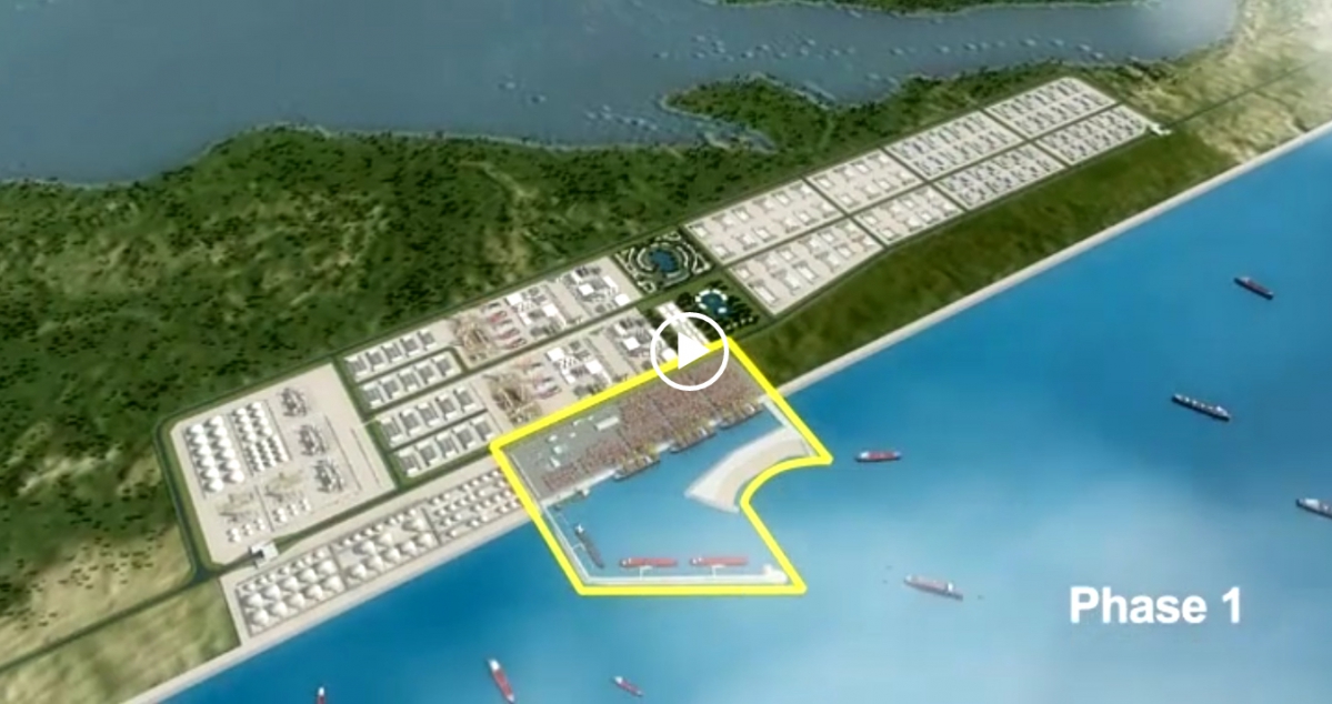Phase 1 de la construction du Lekki Deep Sea Port, dans la Zone de libre-échange de Lagos au Nigeria - © Lekki Port LFTZ Entreprise Limited