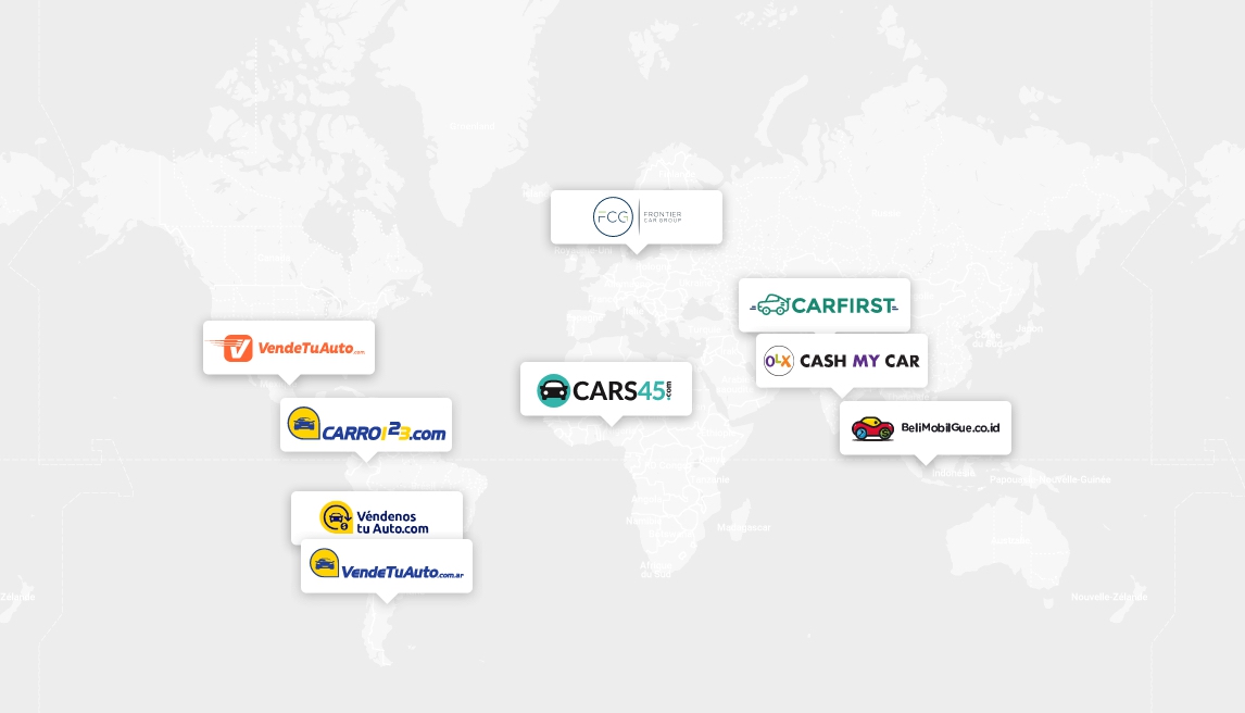 Les marchés de Frontier Car Group dans le monde - © FCG