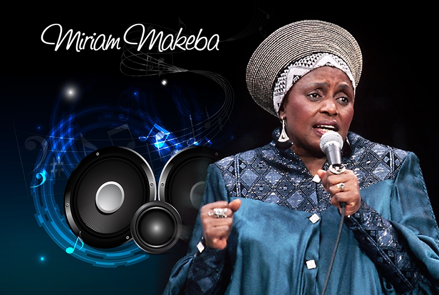 Miriam Makeba, chanteuse d'ethno-jazz et militante politique sud-africaine, sur les ondes de la radio kényane Qwetu Radio. - © Qwetu Radio