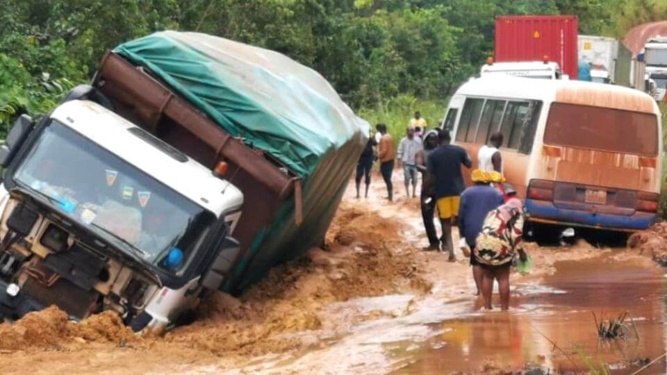 La Transgabonaise, une vue de l'état du réseau routier national au Gabon © D.R 