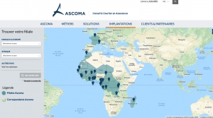 Les implantations du groupe monégasque Ascoma dans le monde -  © Ascoma Assureurs Conseils