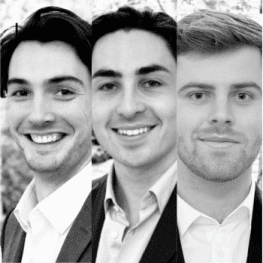 Romain de Soucy, Rémi Cochet et Mathis Delahaye, Innovafonds