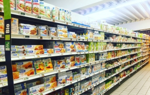 Rayon bio d'un supermarché